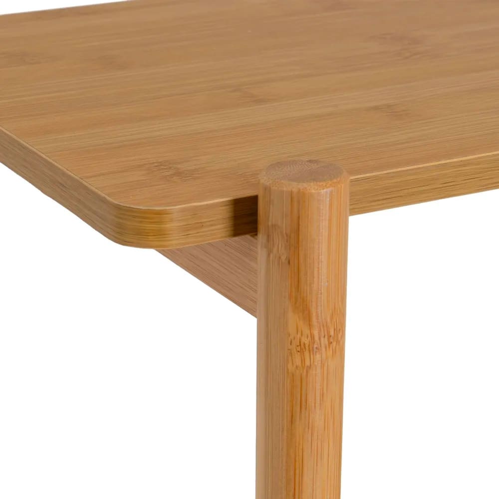 Étagère escalier 4 plateaux bambou 120x29x105cm