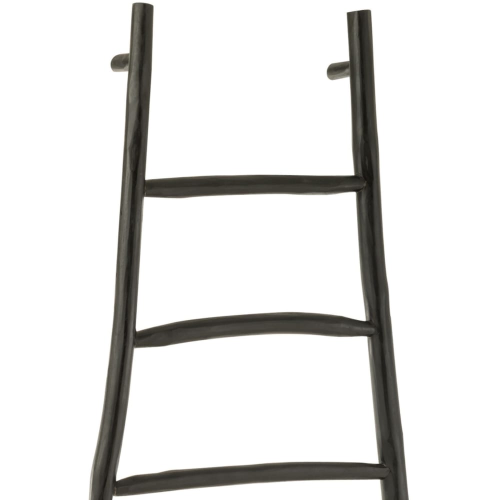 Échelle décorative en bois noir 81 x 12