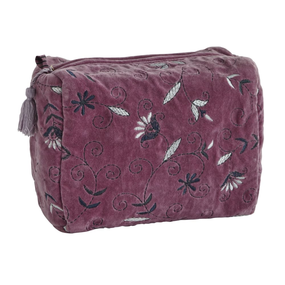Trousse de toilette velours 12x25