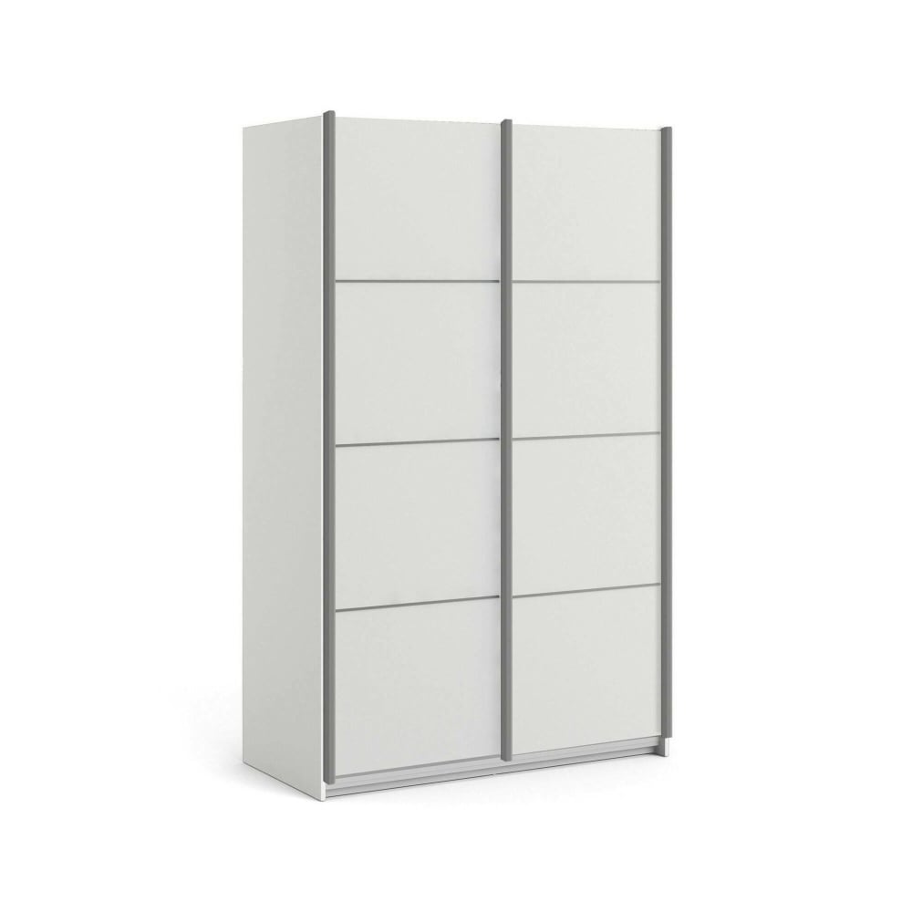 Armoire 2 portes bois blanc 122,1x201,5h cm