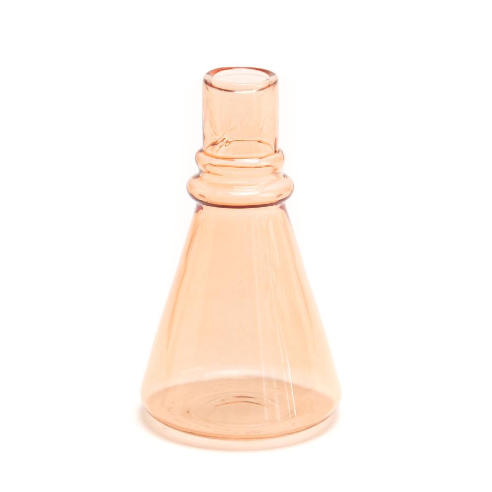 Vase soliflore istu  12 cm rose en verre