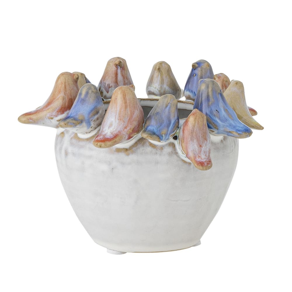 Vase Grès Multicolore 12X12