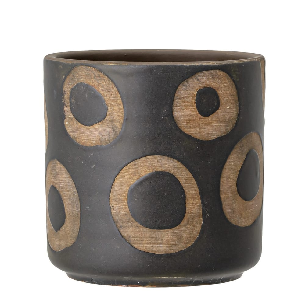 Vase Terre cuite Noir 12X12