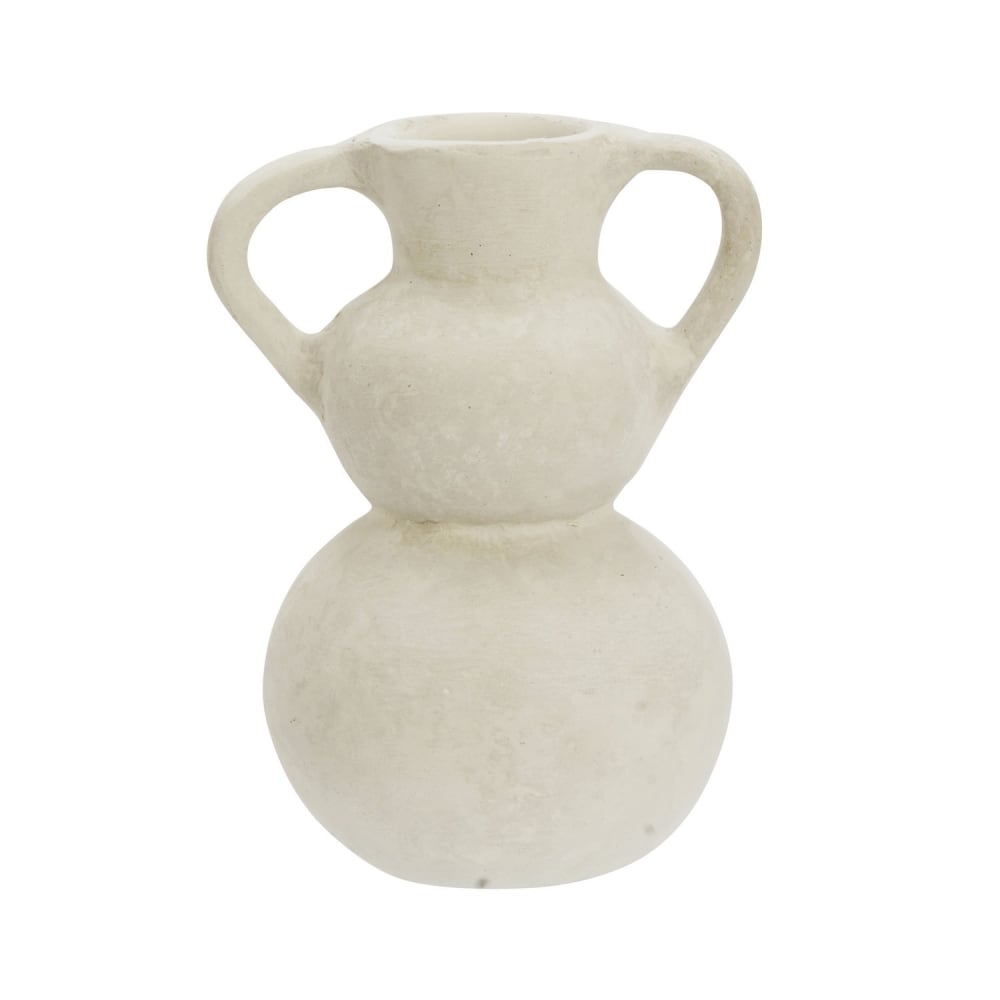 Vase Papier beige 12X12