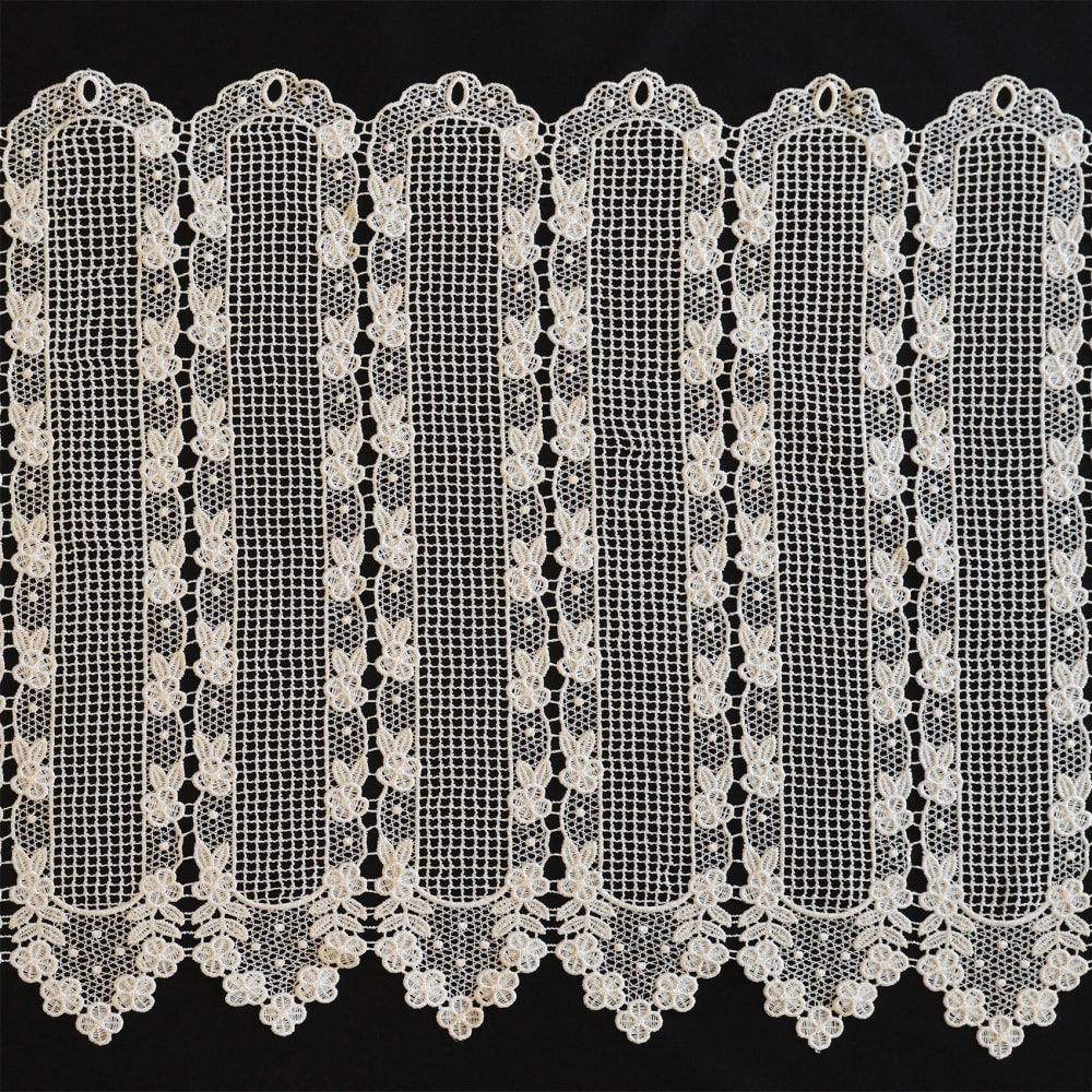 Brise bise macramé motif - ecru