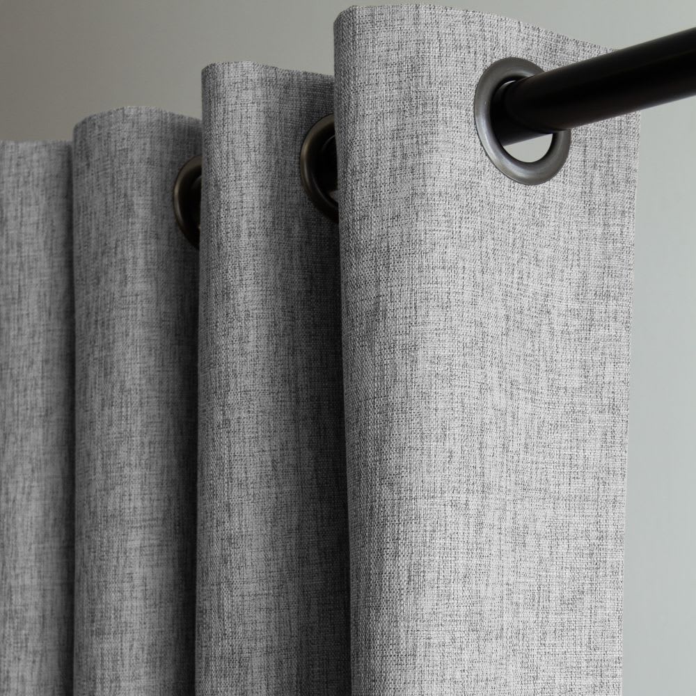Verdunkelungsvorhang 100% Ösens Grau MC732 130Lx260H - Maisons Du