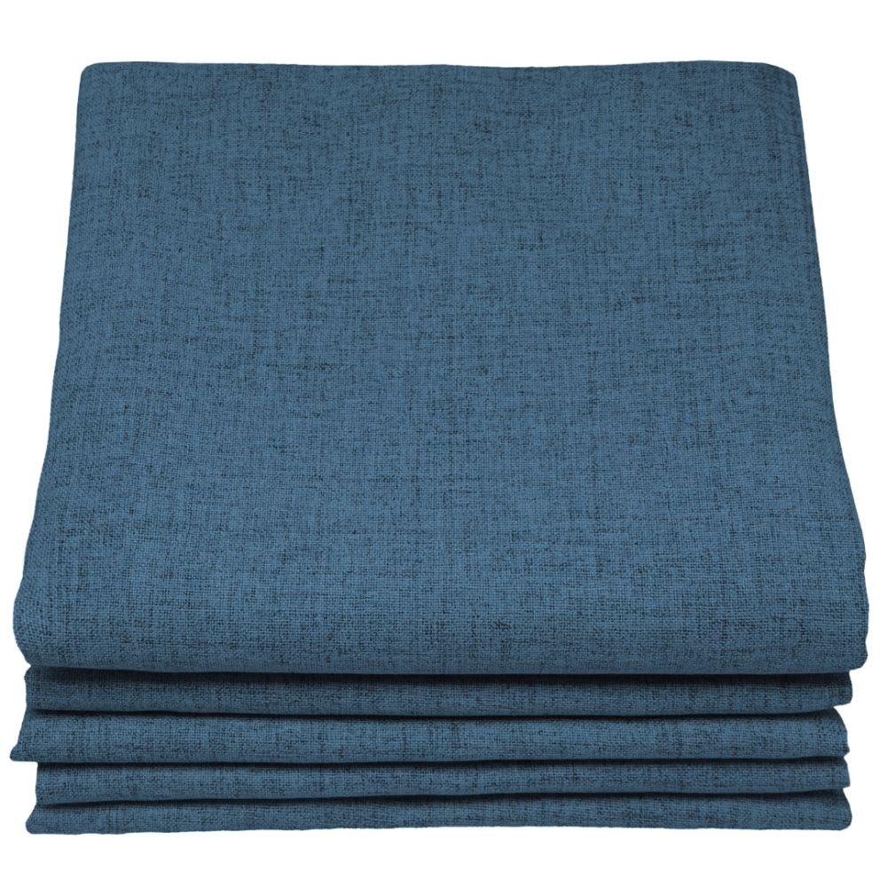 Rideau Occultant Total Effet Lin Galon fronceur Bleu MC56 130x260