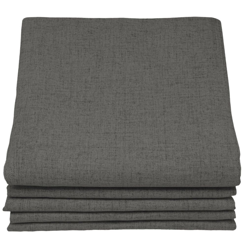 Rideau Occultant Total Effet Lin Galon fronceur Gris MC740 130x260