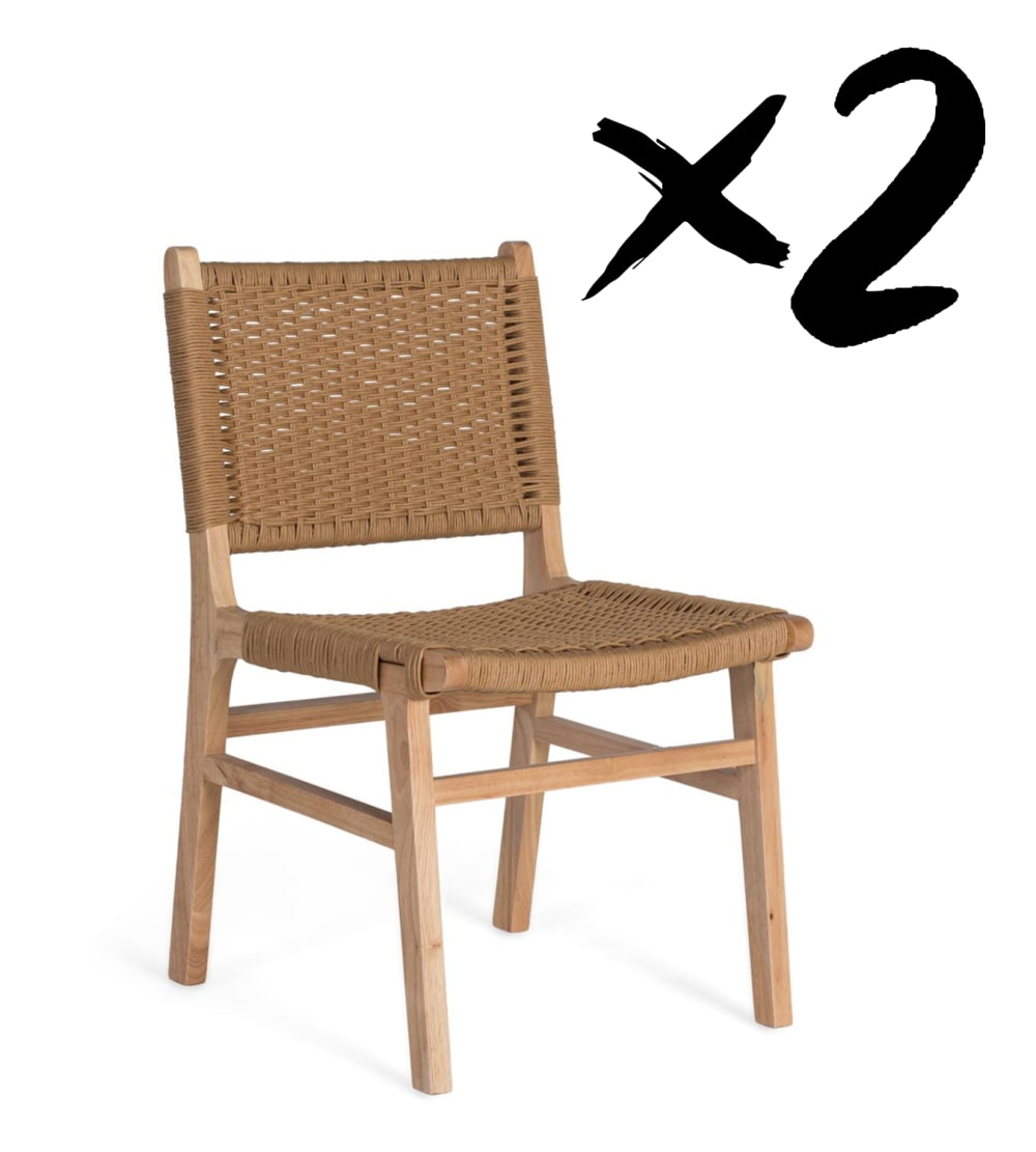 Ensemble de 2 chaises - une