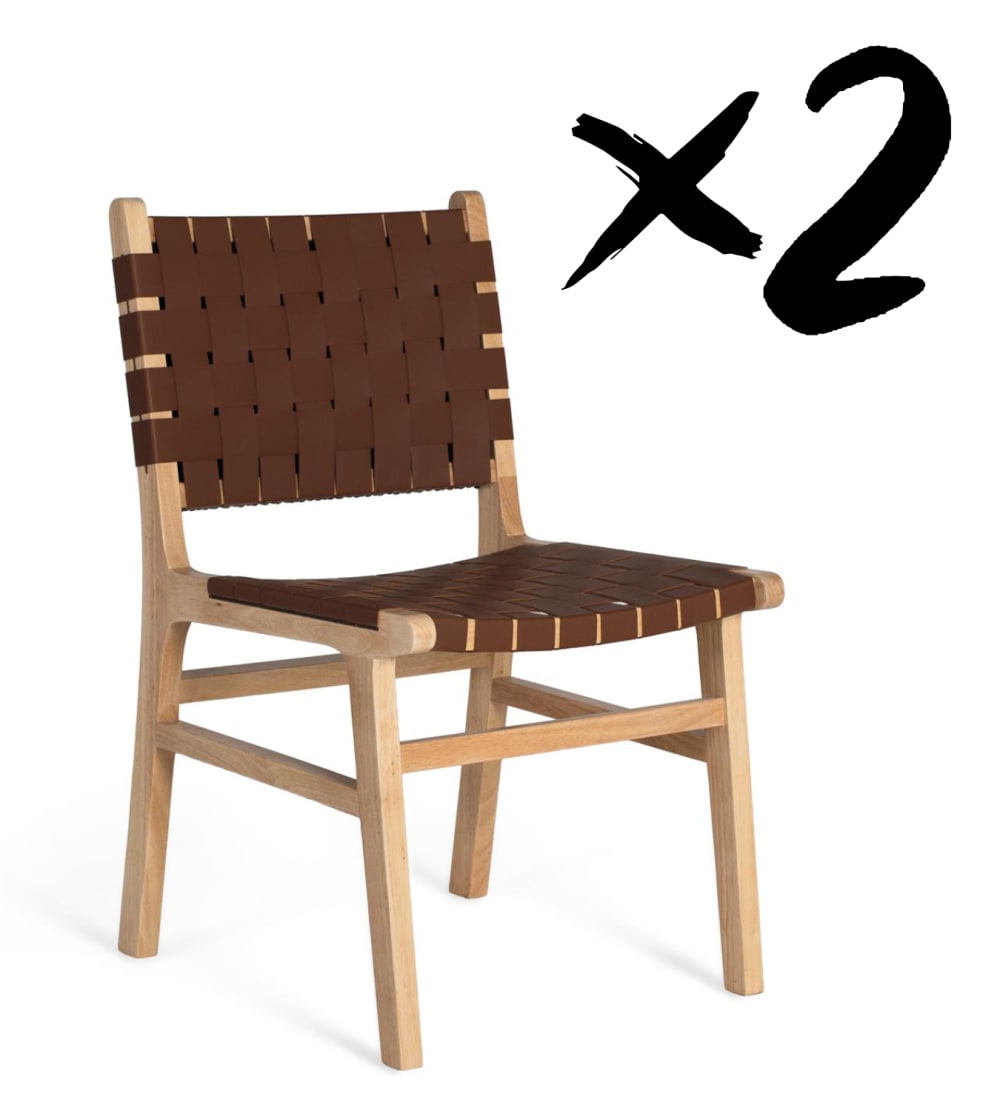 Ensemble de 2 chaises - une
