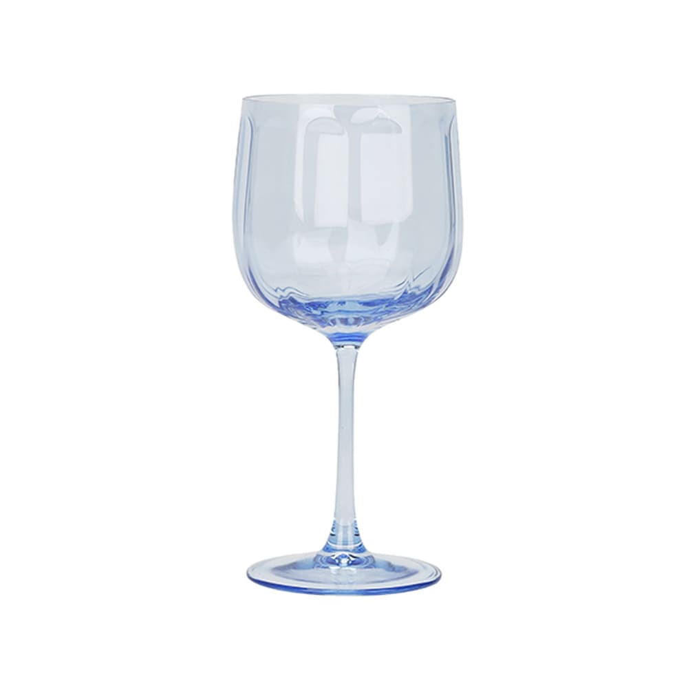 Lot de 4 verres à pied en verre 49cl bleus Lot de 4 verres à pied en verre 49cl bleus