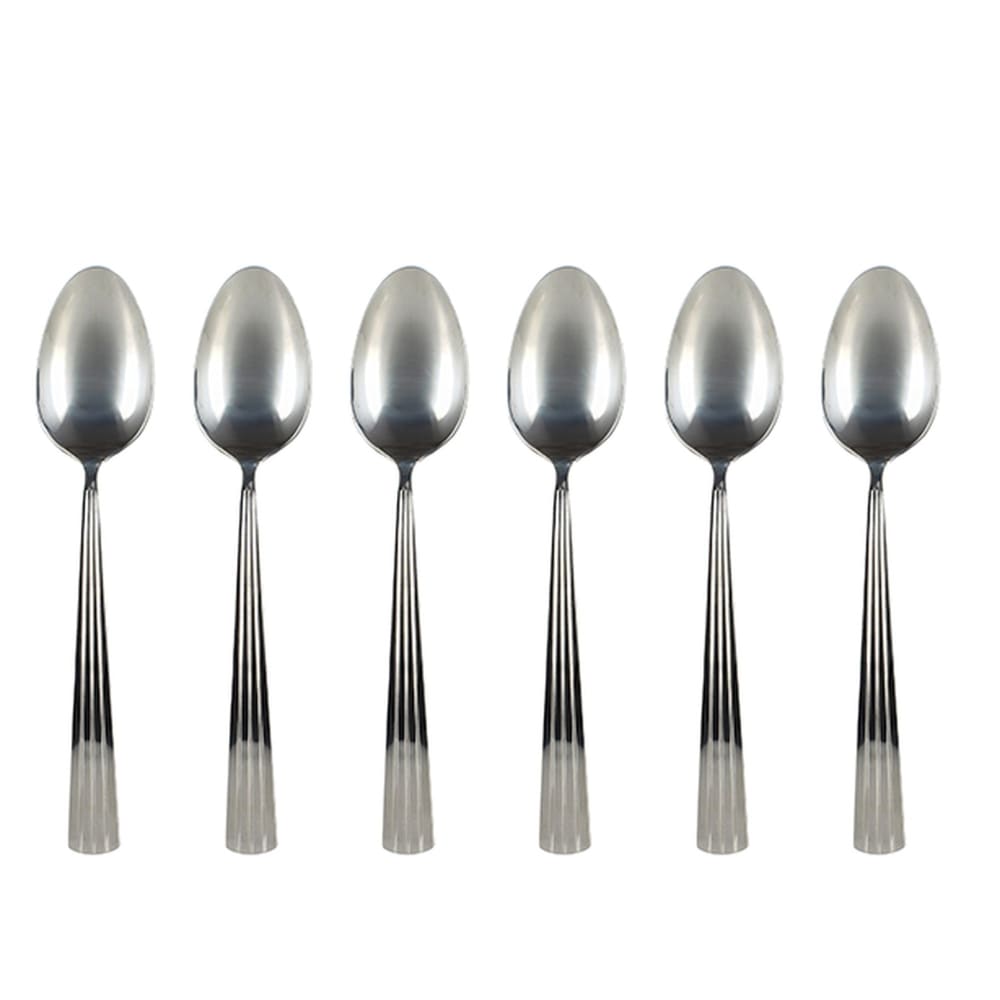 Lot de 6 cuillères de table en acier inoxydable