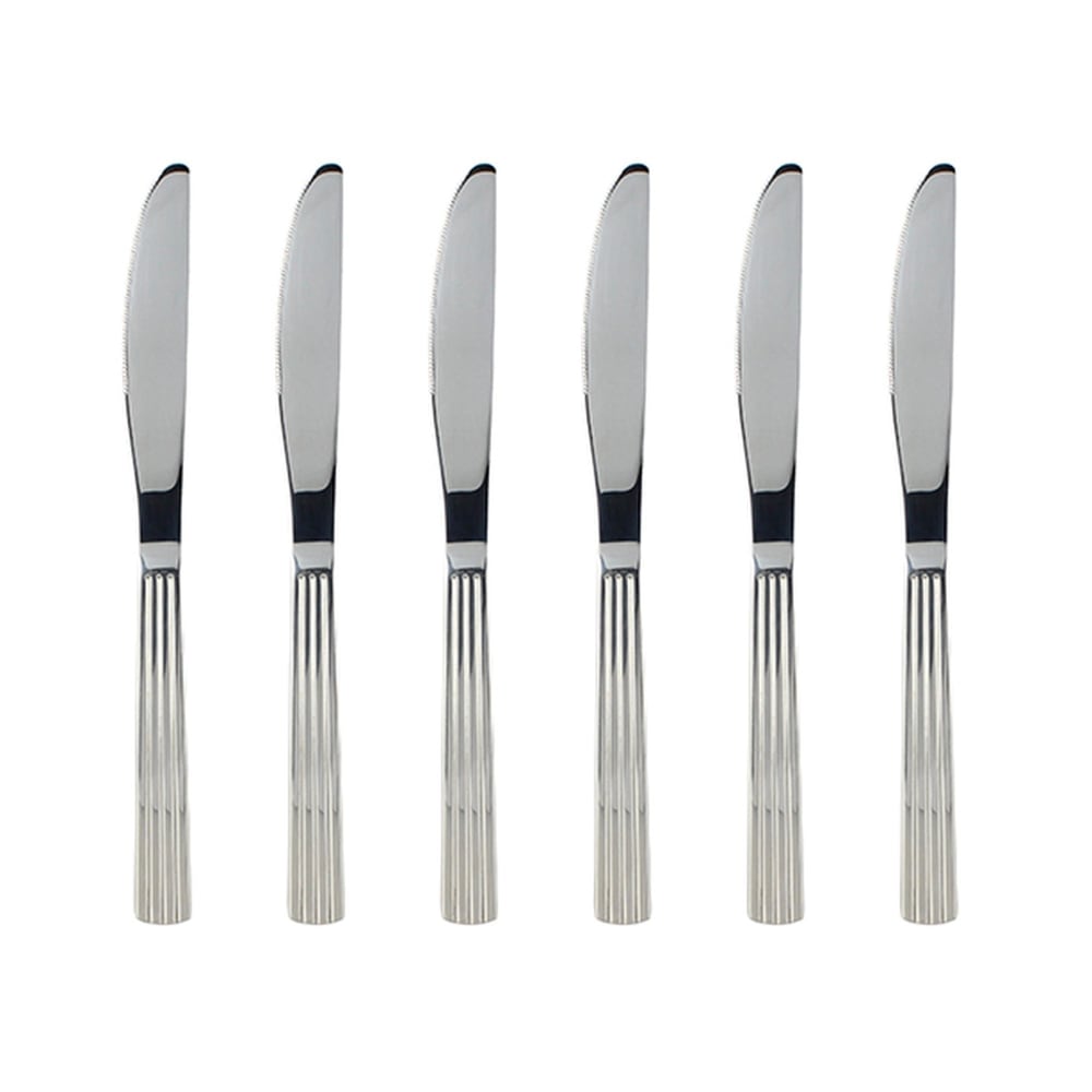Lot de 6 couteaux en acier inoxydable