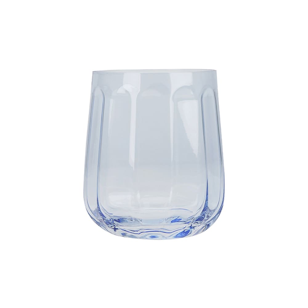 Lot de 4 gobelets en verre 52,5cl bleus Lot de 4 gobelets en verre 52,5cl bleus