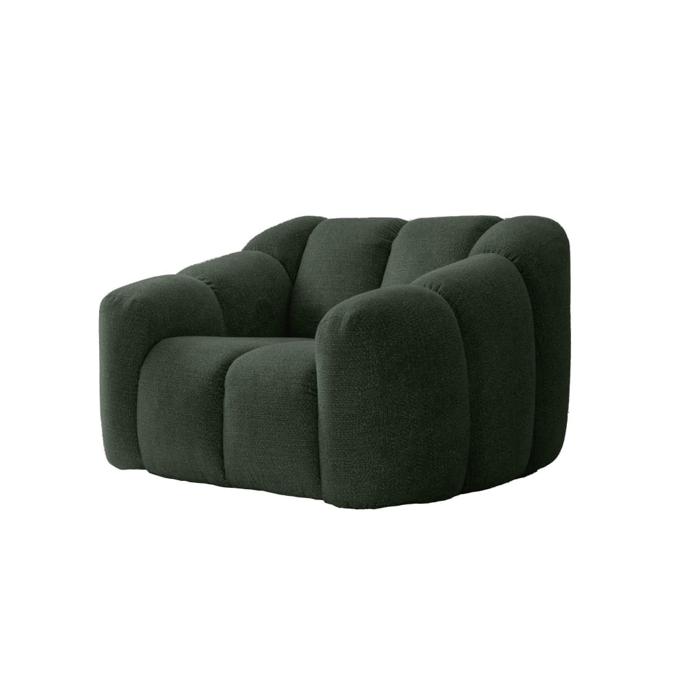 fauteuil, vert foncé