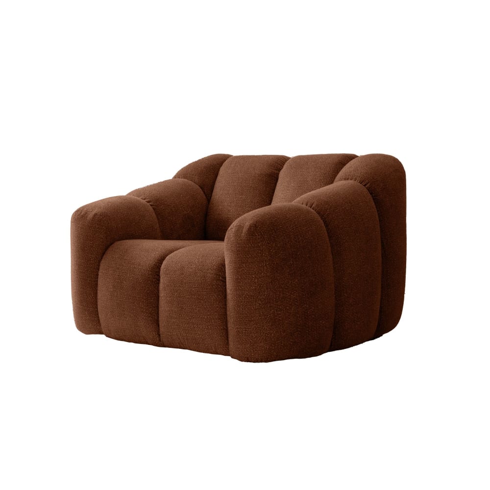 fauteuil, terracotta
