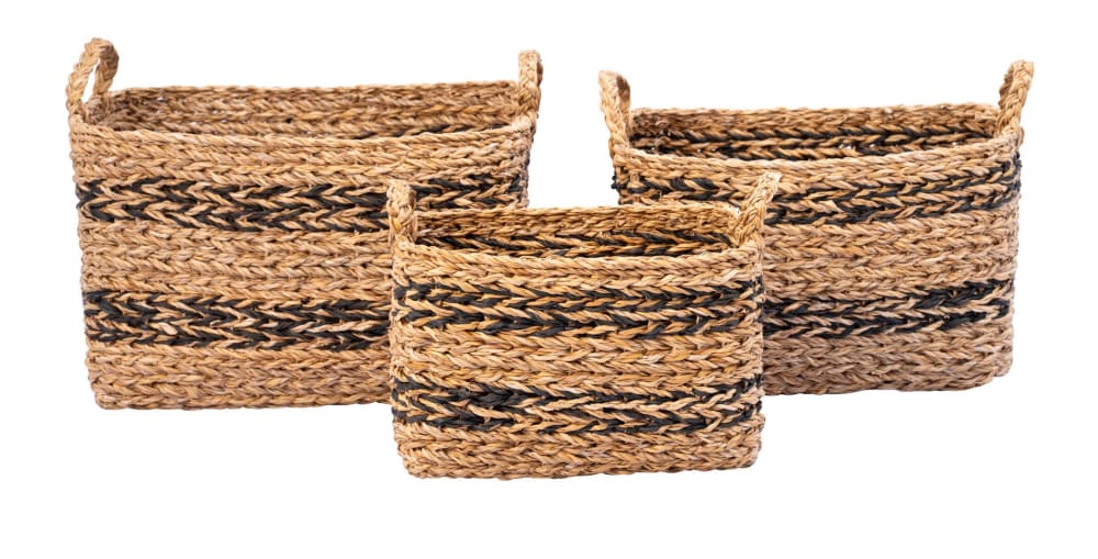 Körben (3er Set) aus Seegras Braun - Maisons Du Monde