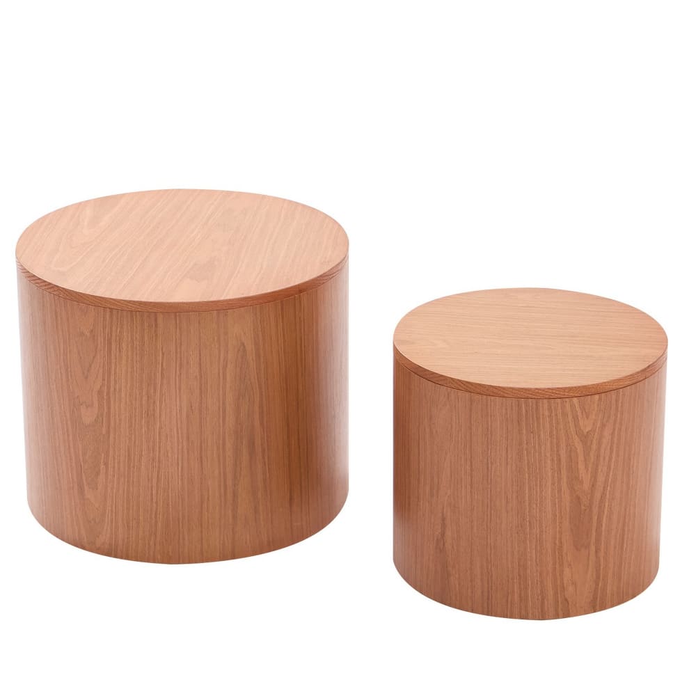 Set de 2 tables basses - massif
