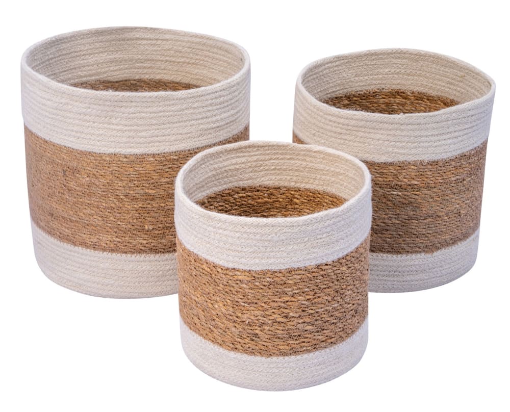 Körben (3er Set) aus Jute Braun - Maisons Du Monde