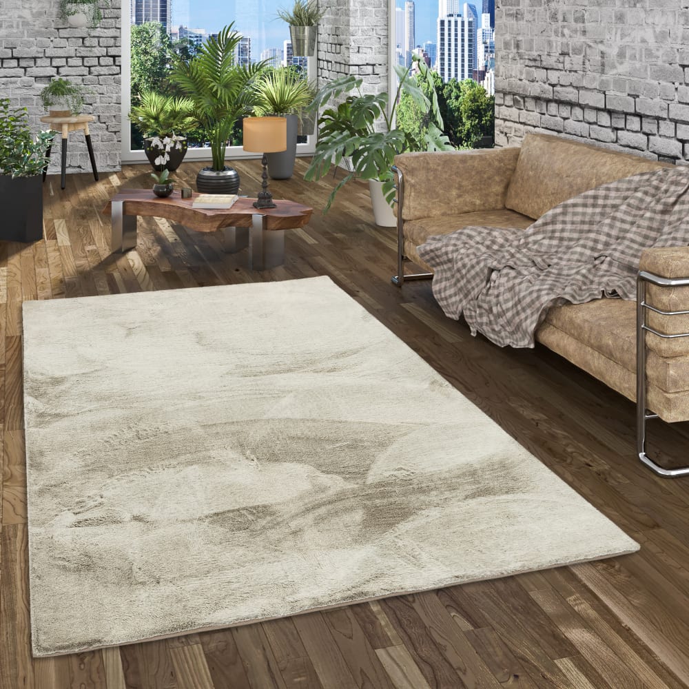 Fellteppich Super Soft, grün meliert 90x160 cm - Maisons Du Monde