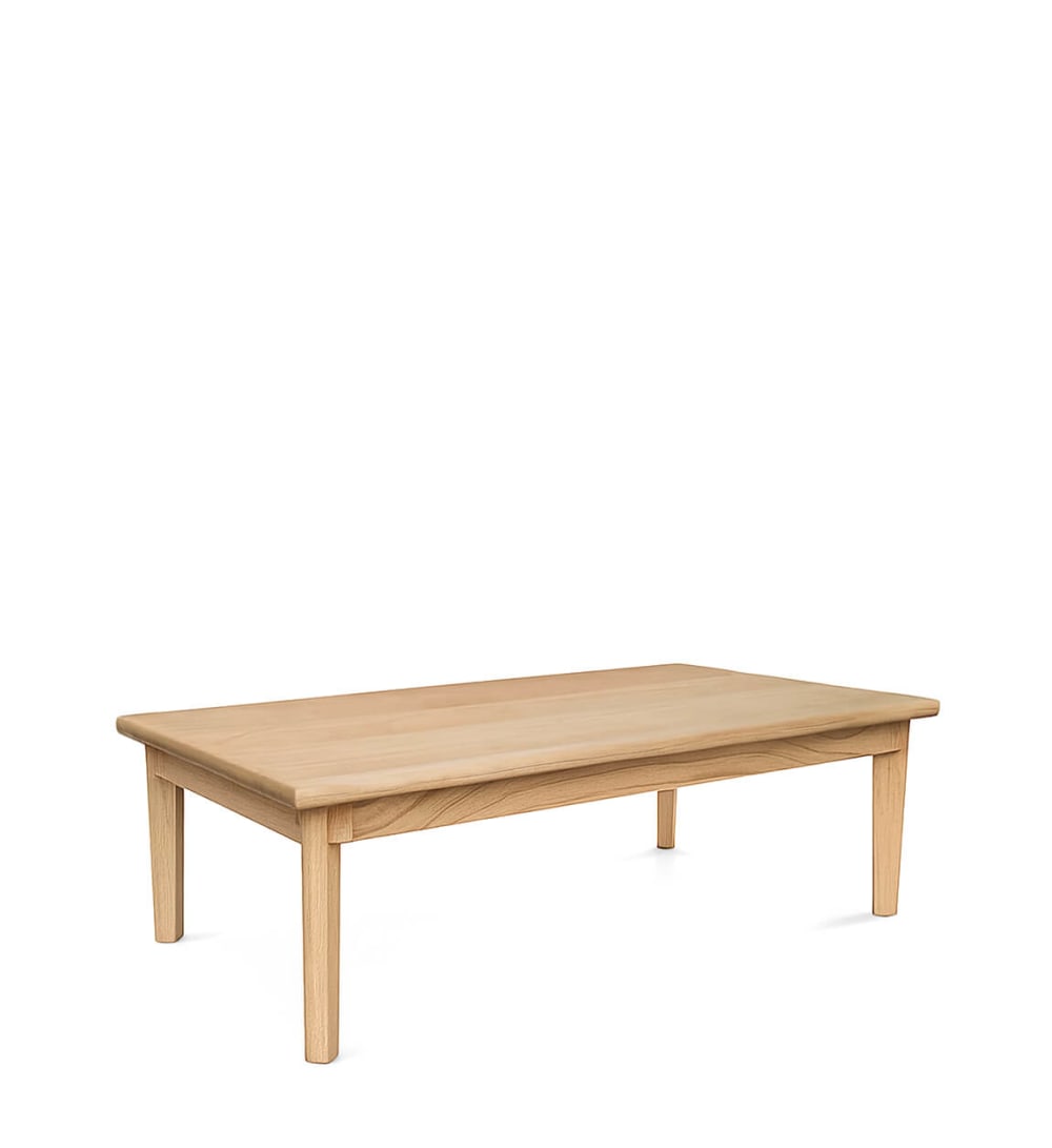 Table basse en bois beige L 115 cm