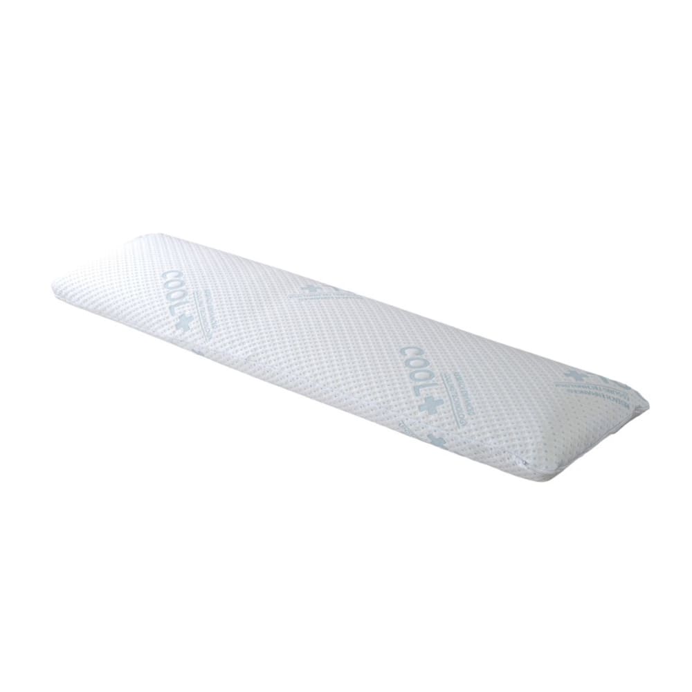 Reca Bedding Memory-Nackenrolle, abnehmbar, mikroperforiert 135x40 cm Weiß Pes - Polyester