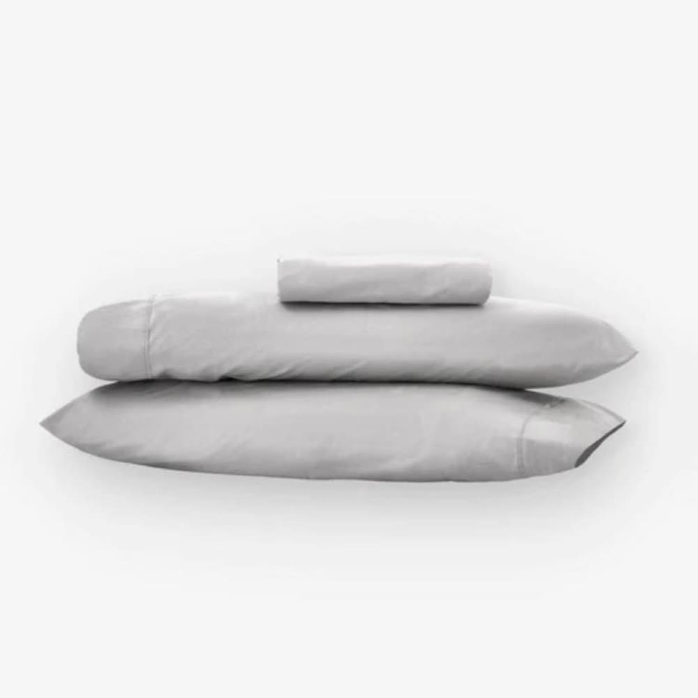 Housse de couette gris 150x190/200 - coton bio premium — vue 4