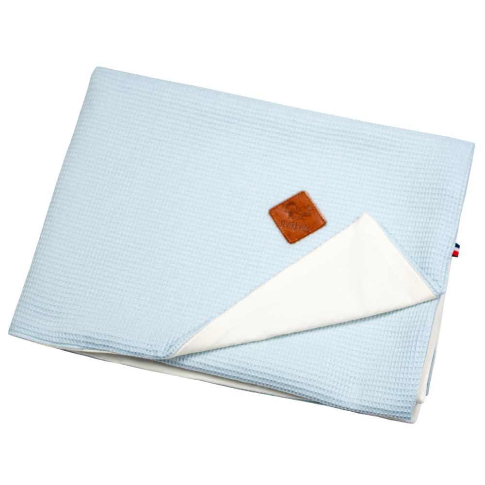 Sevira Kids Sommerdecke aus baumwoll-waffelstoff BLAU BAUMWOLLE Baby