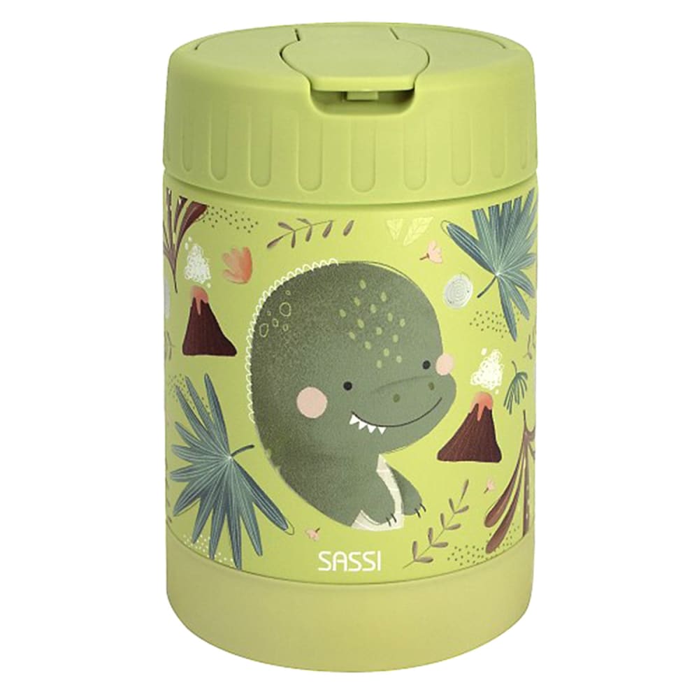 Sassi Junior Edelstahl baby essen thermos tiere Grün Kinder