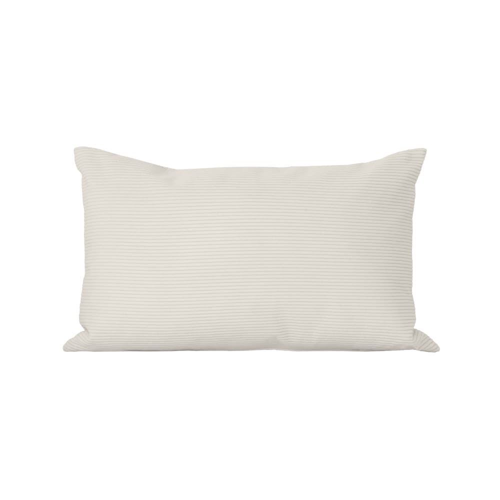 Coussin velours beige 30x50 cm