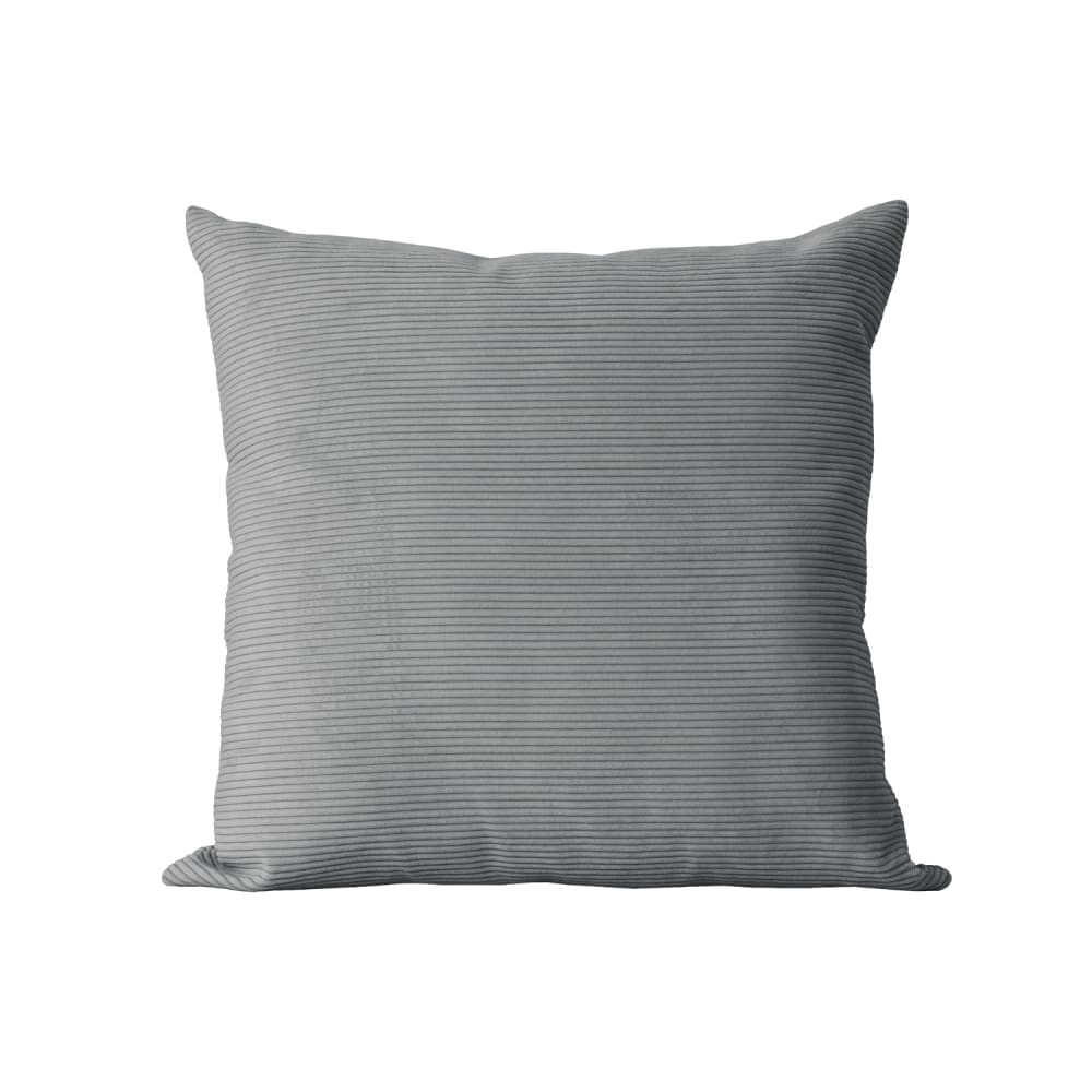 Coussin carré velours gris 45x45 cm
