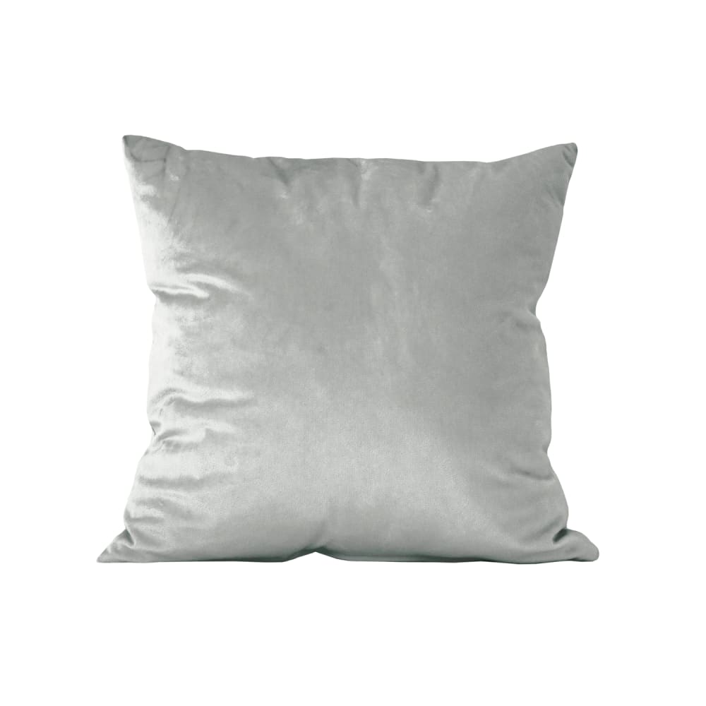 Coussin carré 45x45 cm en velours gris