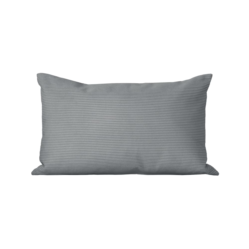 Coussin velours gris 30x50 cm