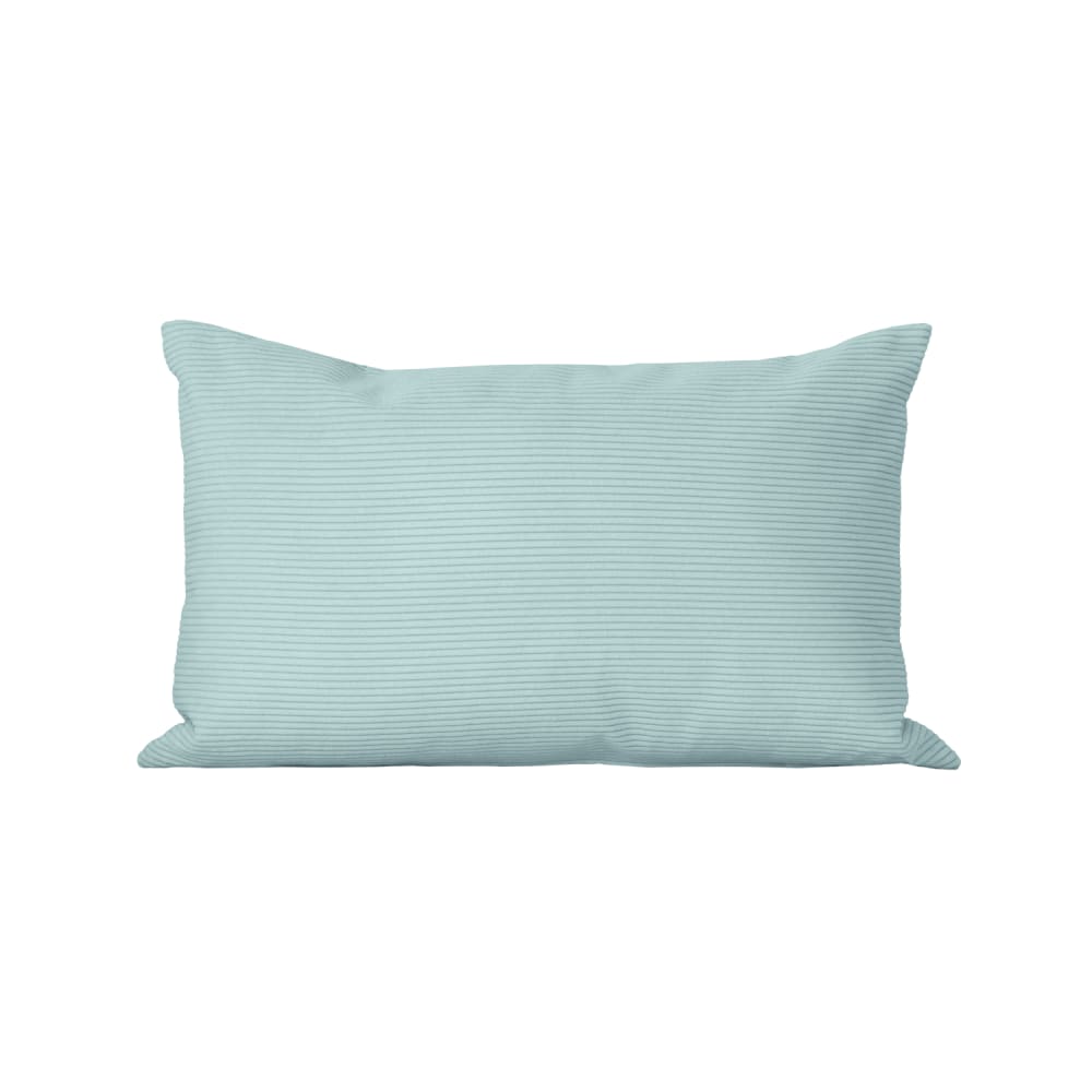 Coussin velours turquoise 30x50 cm