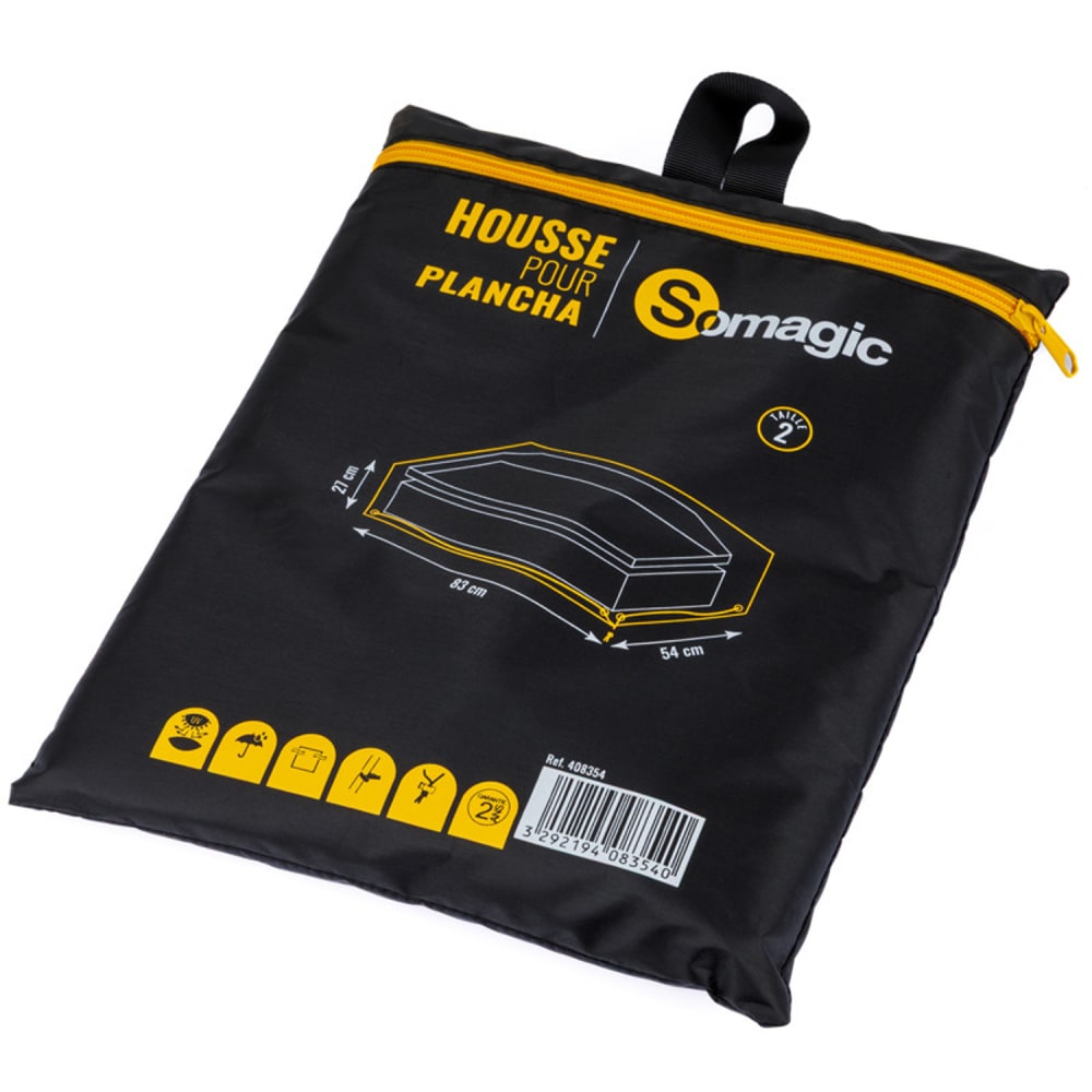 Somagic Bezug L 83 B 54 x H 27 cm für Plancha Schwarz Stoff