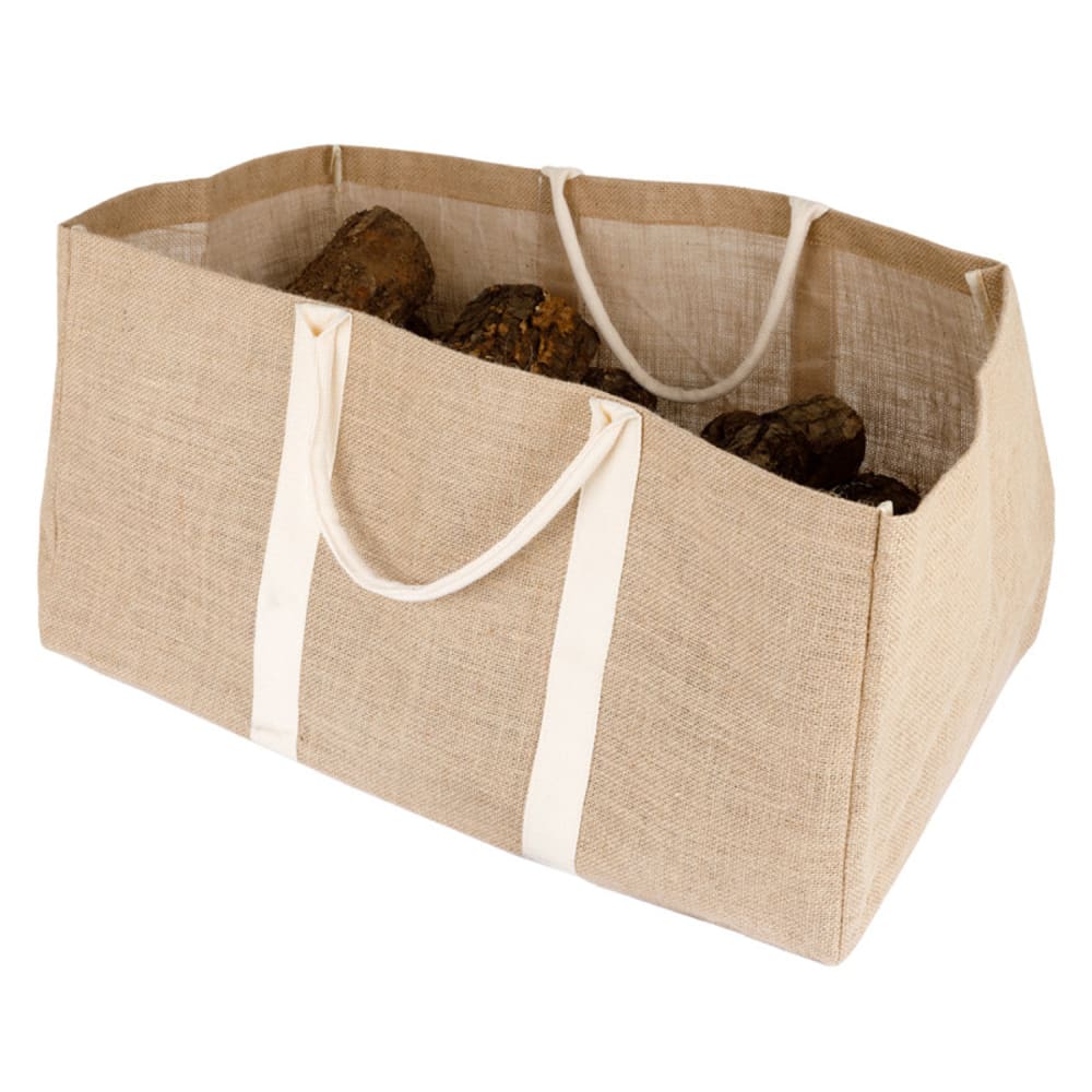 Sac de transport pour bûches en jute