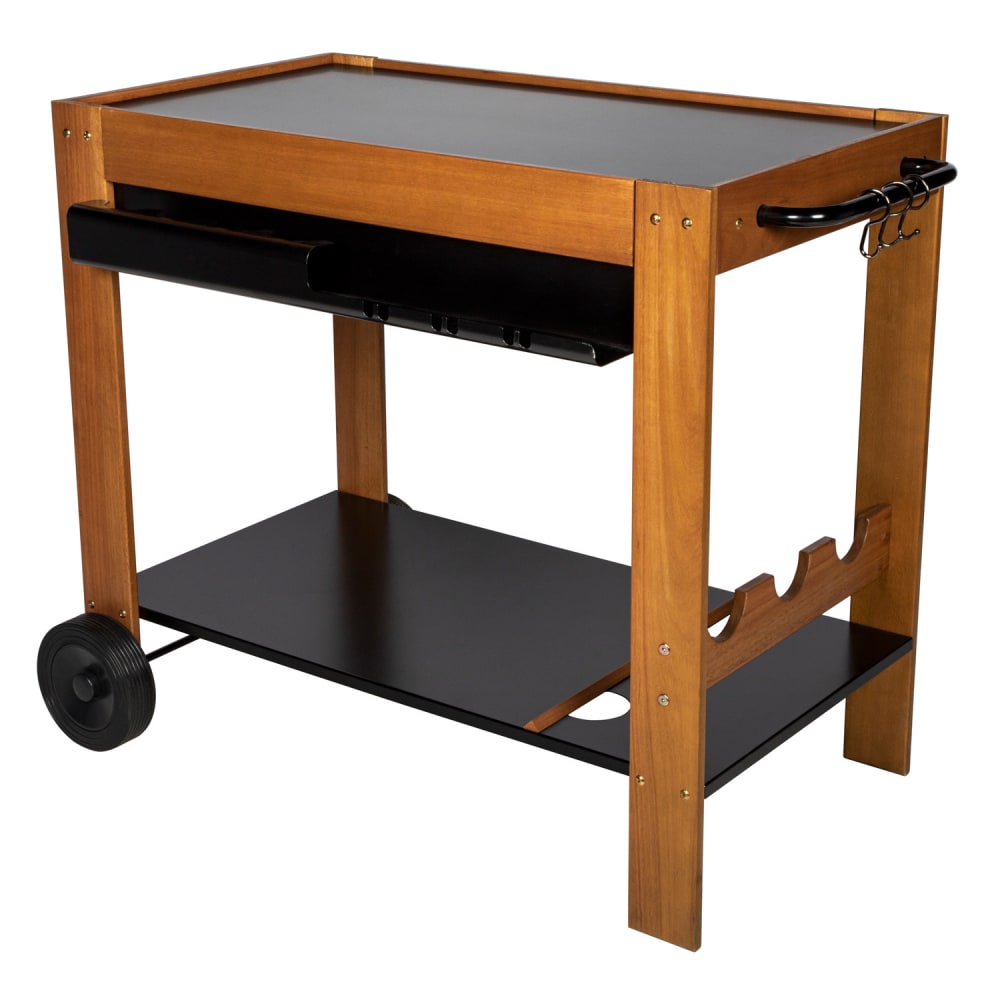 Desserte mobile pour plancha