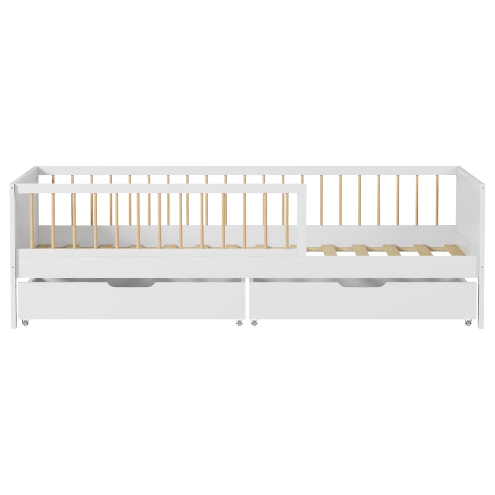 Kinderbett mit Schubladen 190x90cm weiß Holz - Maisons Du Monde