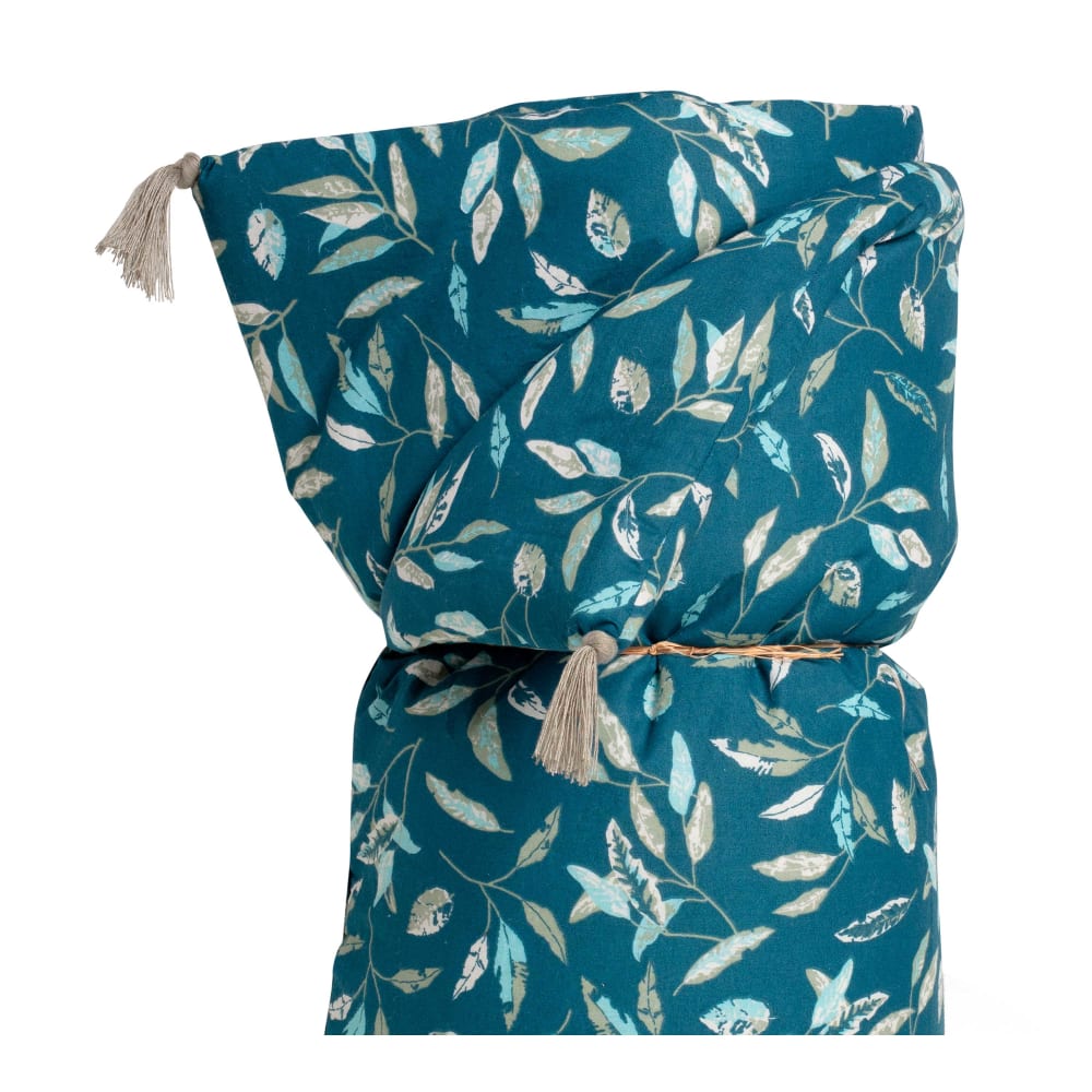 Edredon imprimé en coton Indigo, kaki 100x190cm