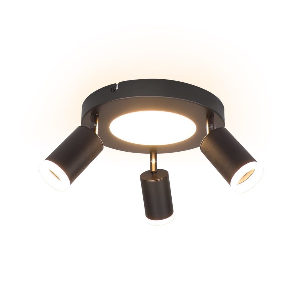 Nettlife Hitzebringer - Deckenstrahler aus Metall, Schwarz, 25 cm, GU10 style modern Schwarz Metall