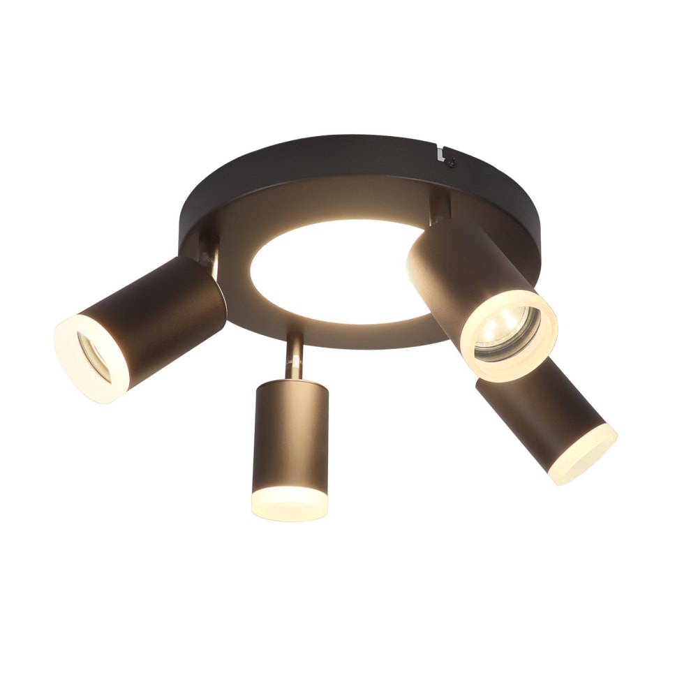 Nettlife Restrepo - Deckenstrahler aus Metall, Schwarz, 25 cm, GU10 style modern Schwarz Metall