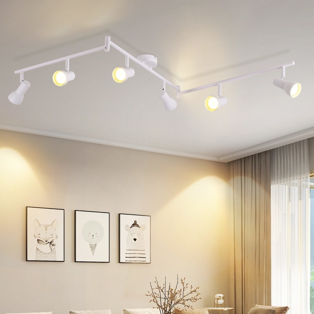 Engelbert - spot de plafond en métal, blanc, l 150 cm, gu10 — vue 3