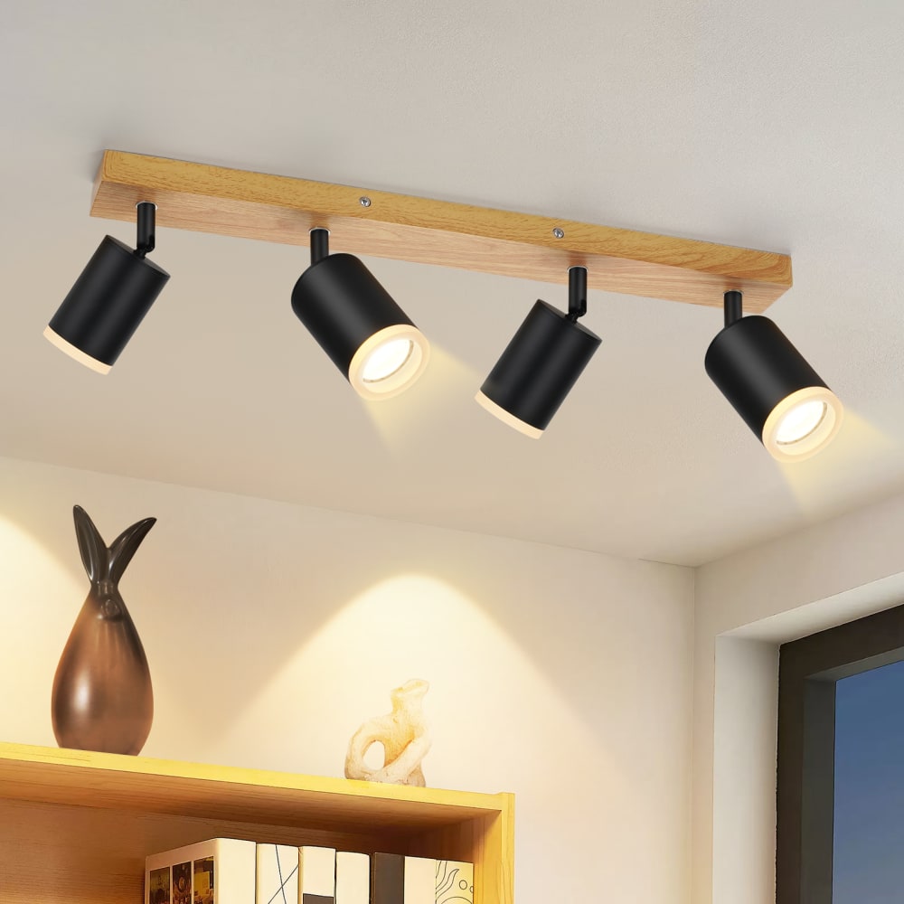 Bogart - spot de plafond en métal, noir, l 54 cm, gu10 — vue 3