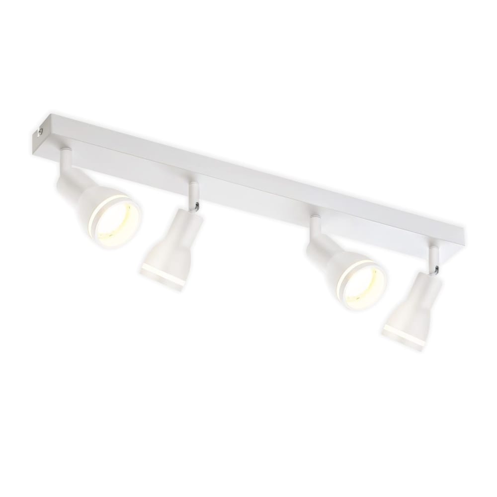 Nettlife Dugan - Deckenstrahler aus Metall, Weiß, L 55 cm, GU10, max. 25 W style modern Weiß Metall