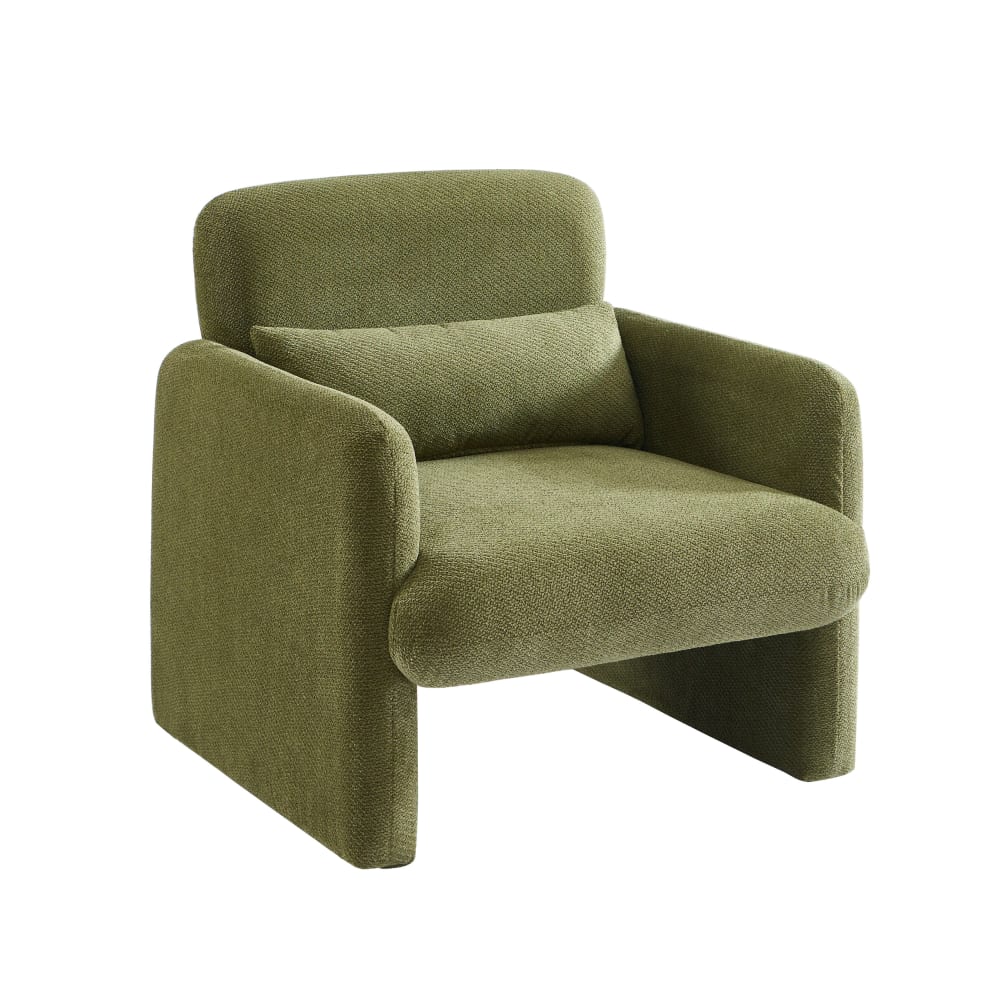 fauteuil  tissu vert