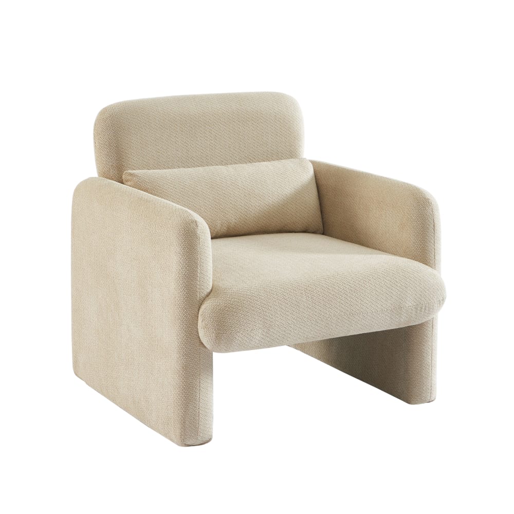 fauteuil  tissu beige