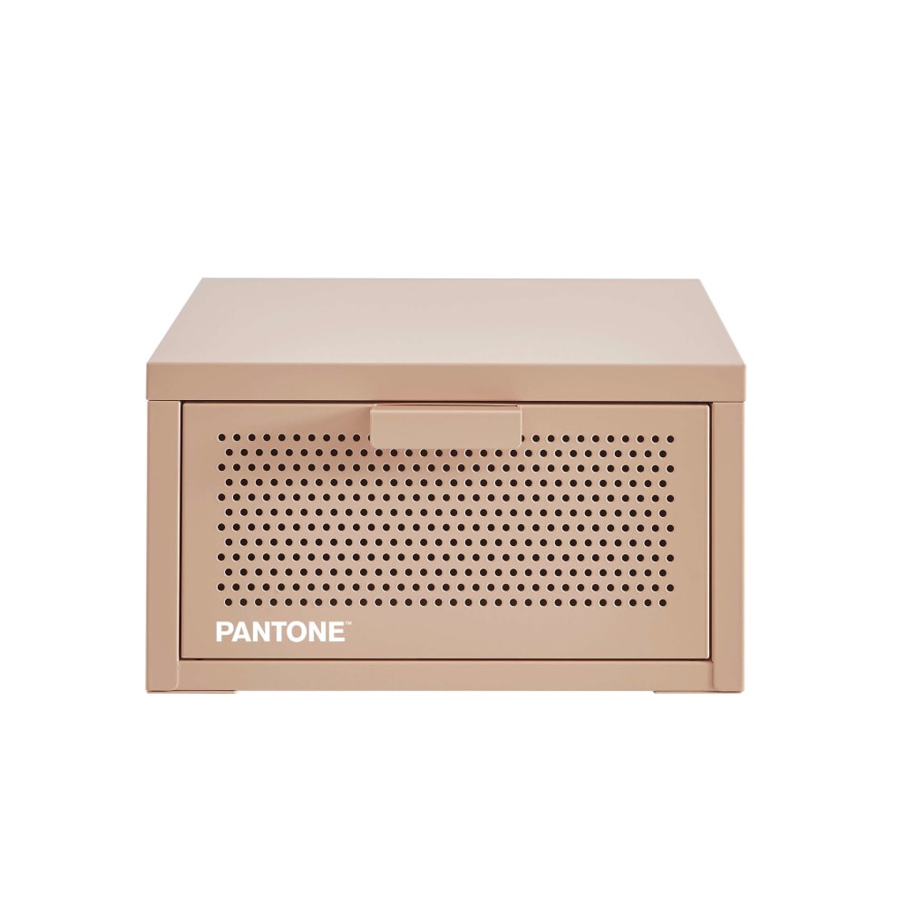 Table de chevet murale métal rose blush 40cm