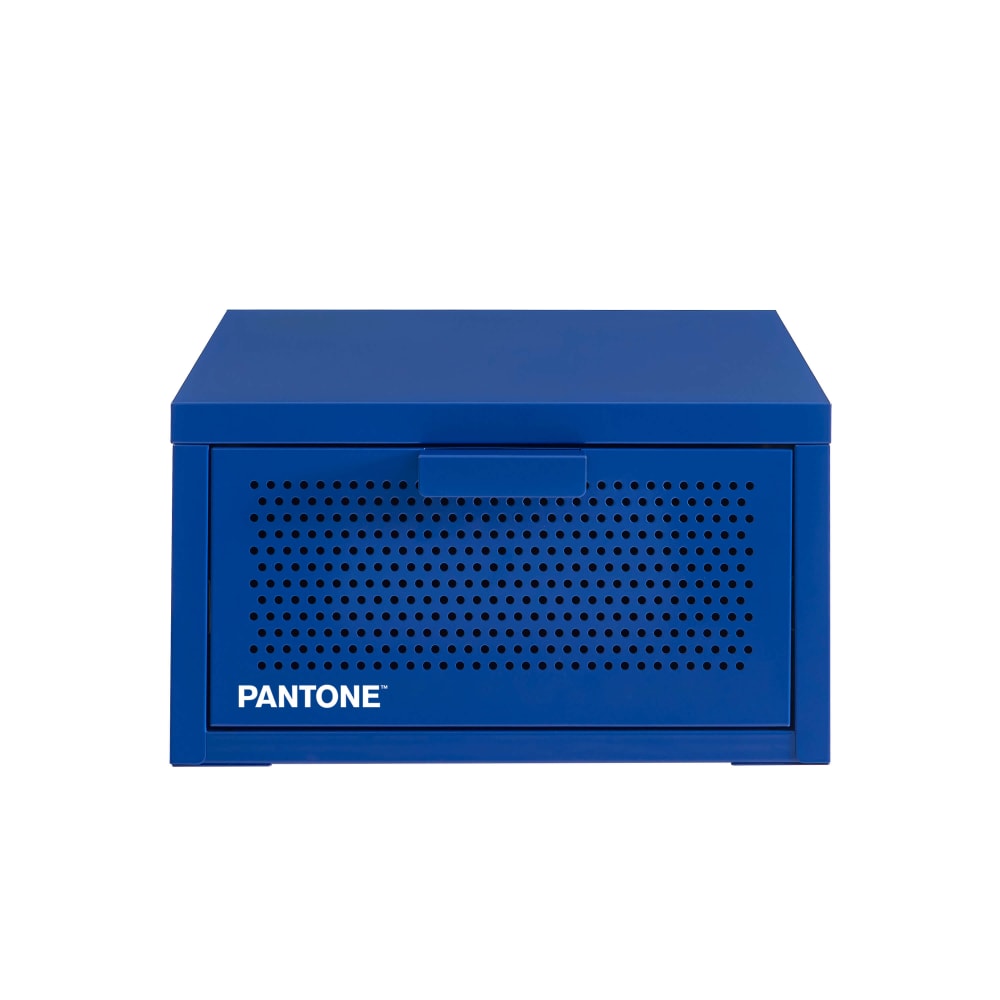 Table de chevet murale métal bleu électrique 40cm