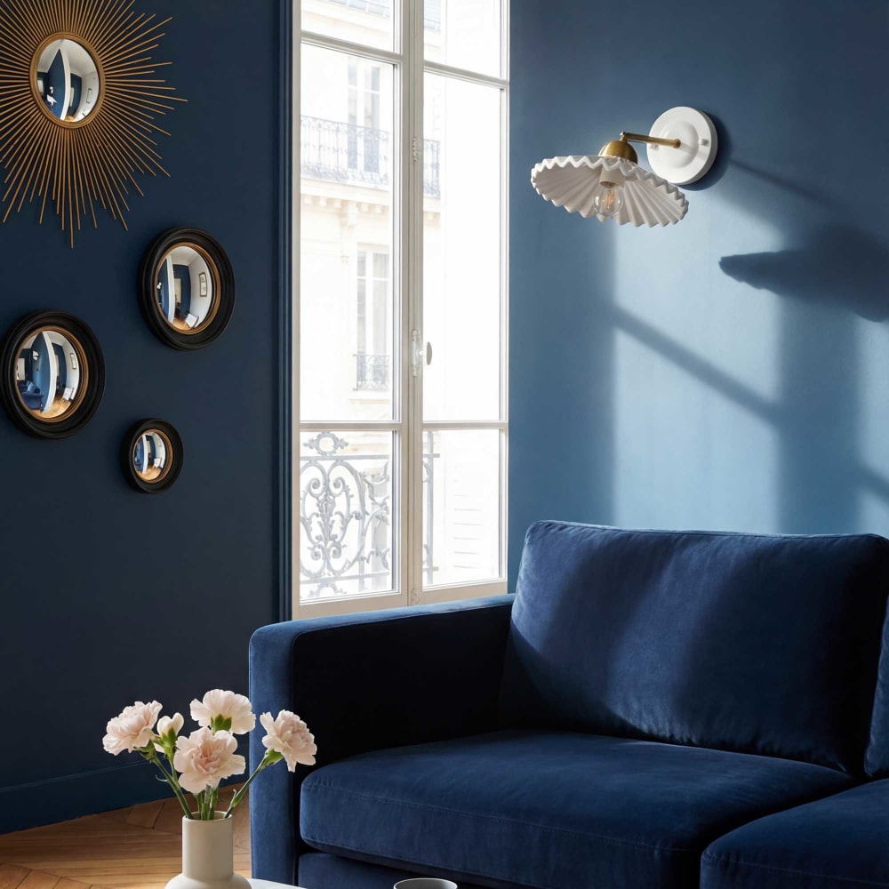 Applique murale en métal & céramique — vue 3