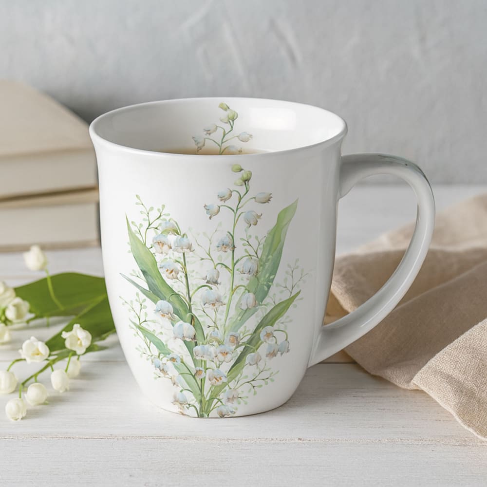 Mug en porcelaine fine muguet - Maisons du Monde